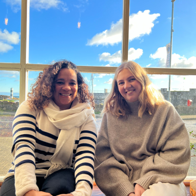 Jennie Browne and Jane Rea during recording for What Have The Ulster-Scots Ever Done For Us?